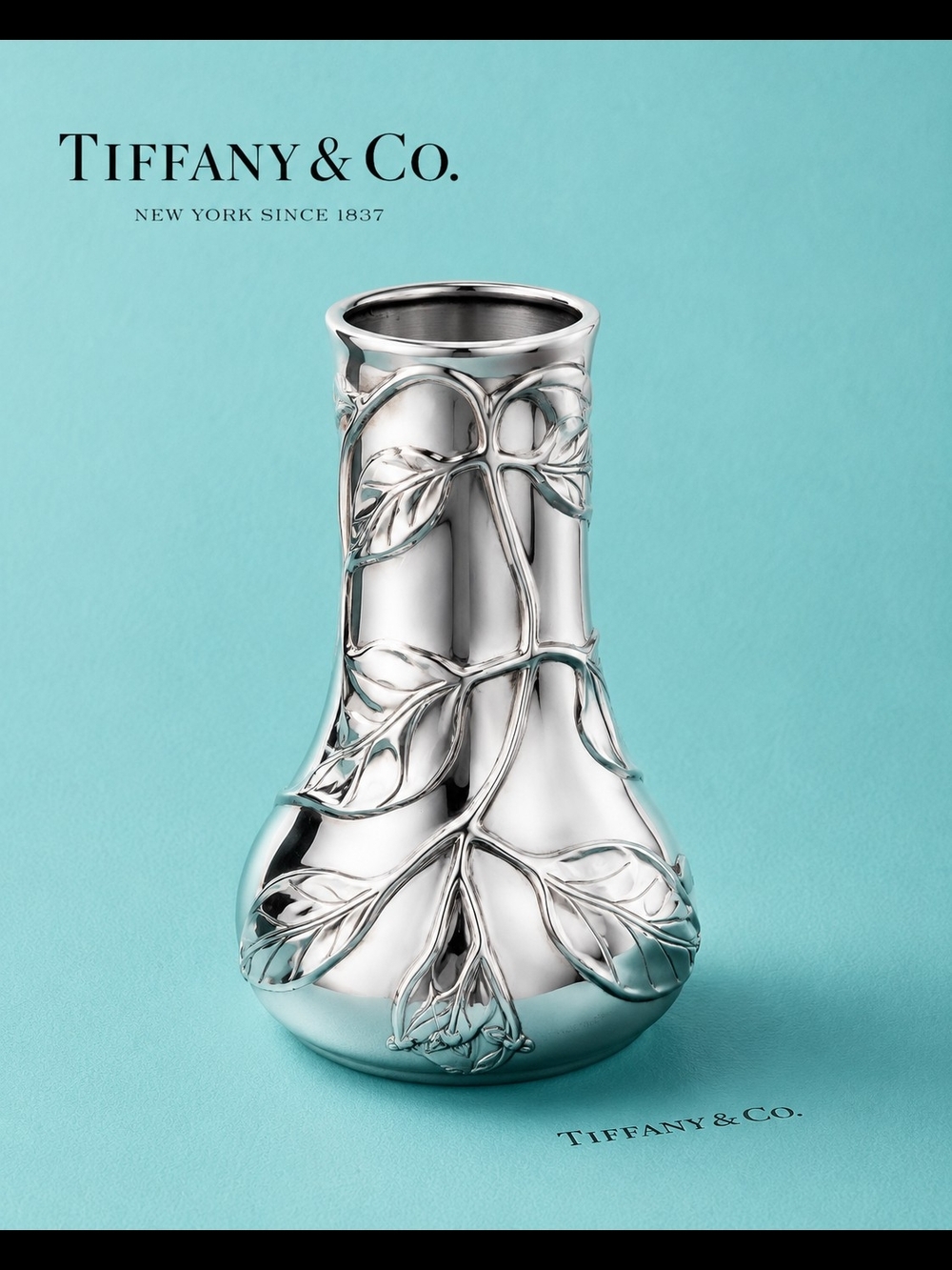Rare Tiffany & Co. Louis Comfort Tiffany Collection Sterling Silver Art Nouveau